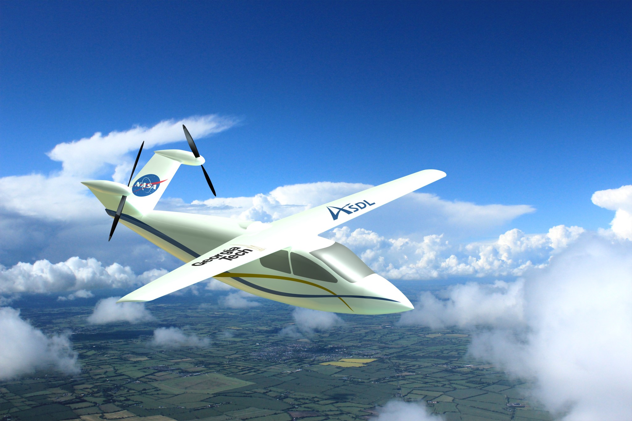 Artist concept of the Vapor future aircraft design.