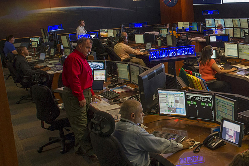 Astronaut TJ Creamer in the Payload Operations Integration 