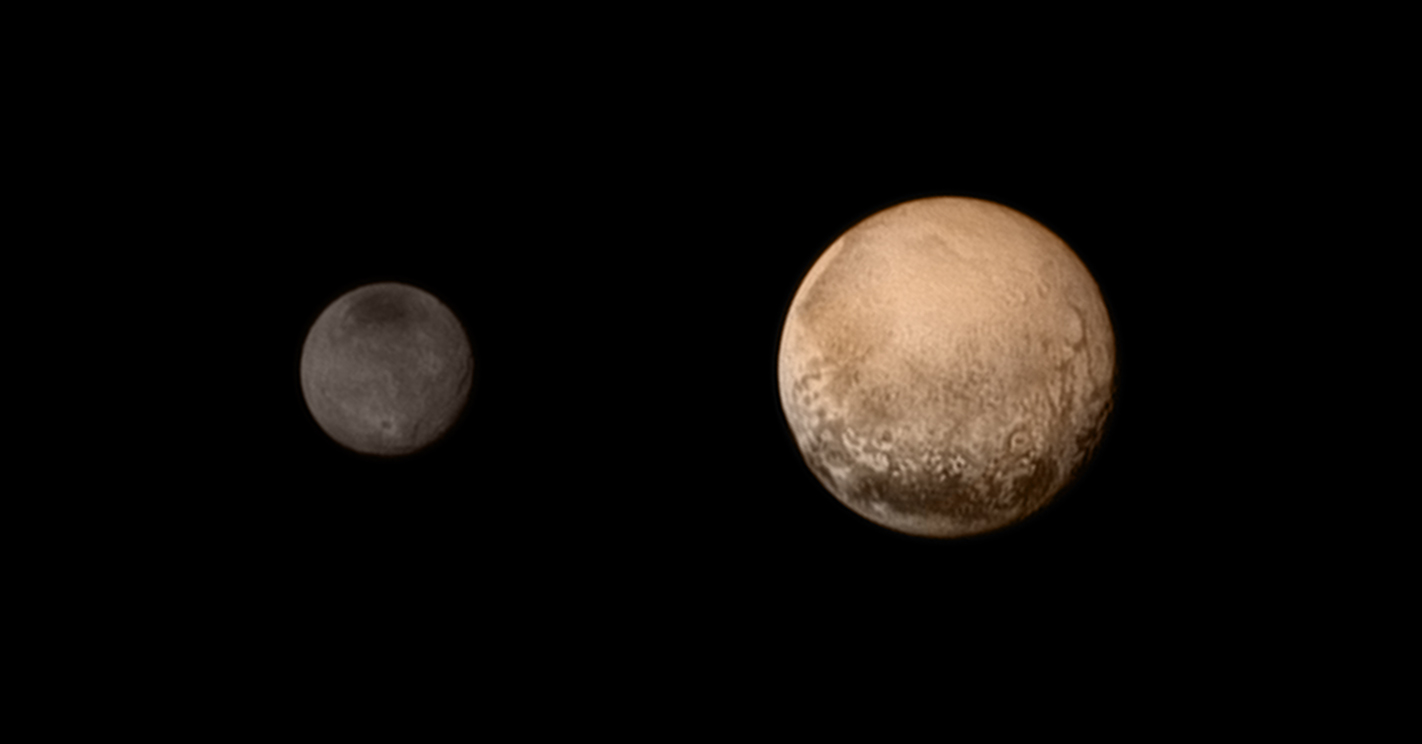 Pluto and its moon Charon