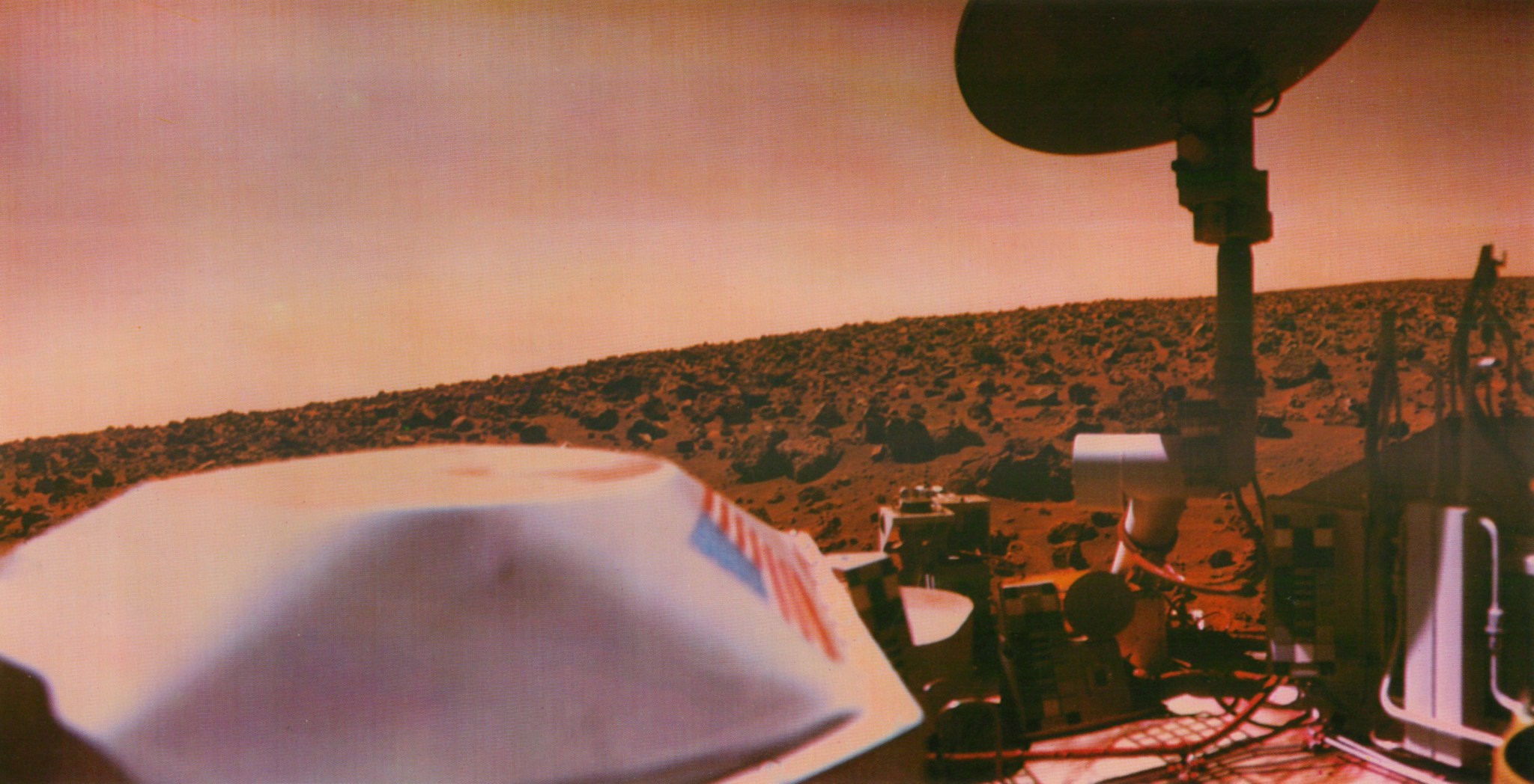 Viking 2 lander on surface of Mars, September 24, 1976