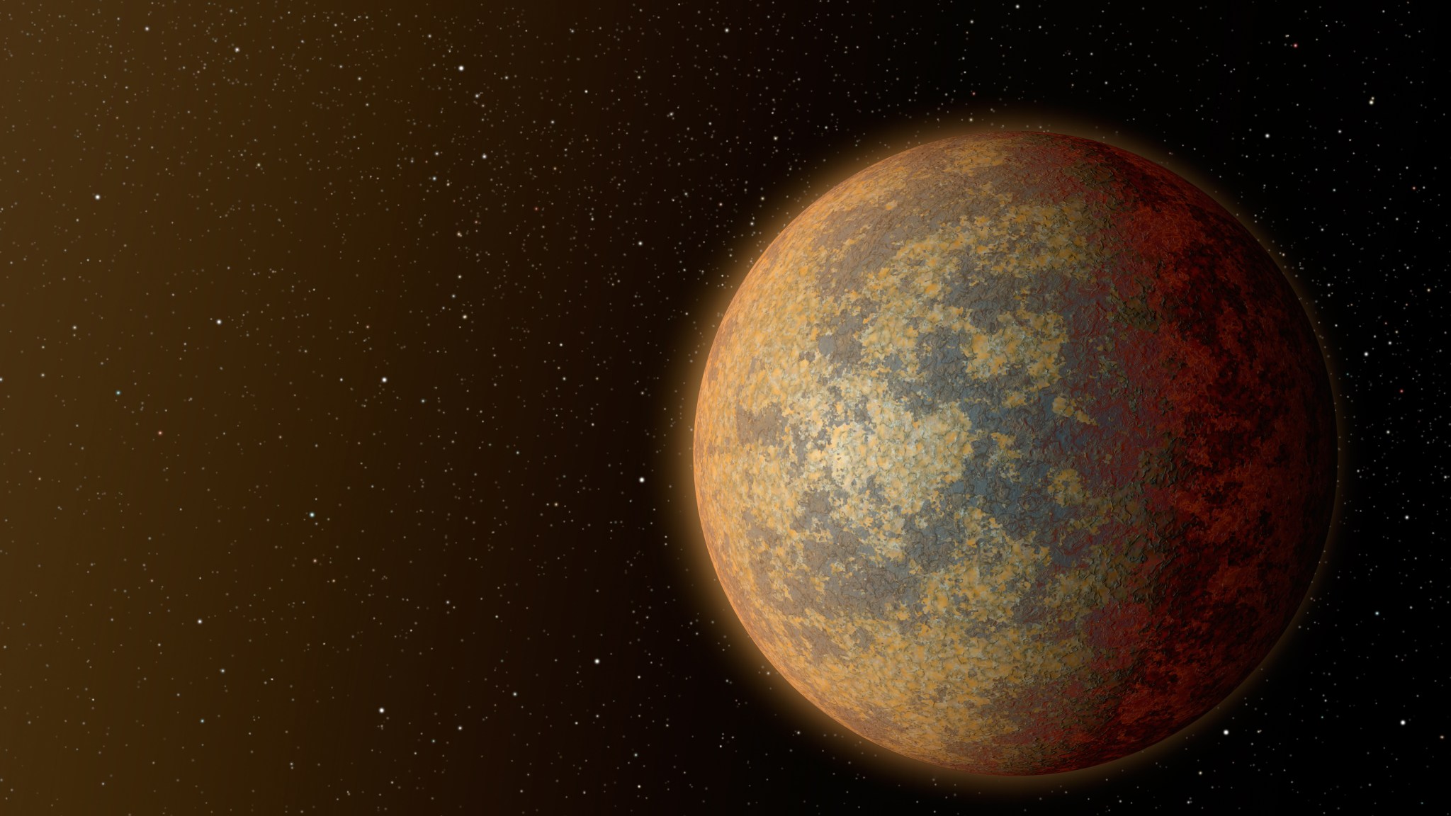 This artist's rendition shows one possible appearance for the planet HD 219134b