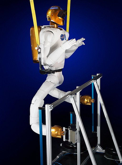 Robonaut 2 was initially deployed as a torso-only humanoid restricted to a stanchion. The R2 mobility platform was added in 2014, augmenting R2 with two new legs for maneuvering inside the ISS.