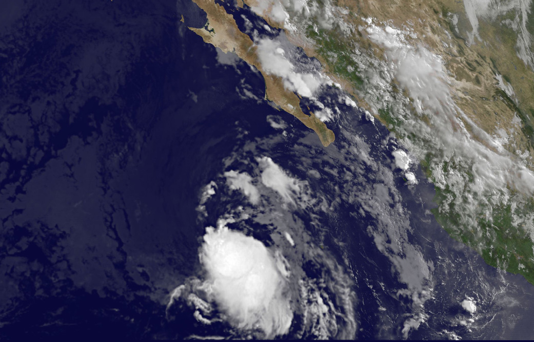GOES-West image of Felicia