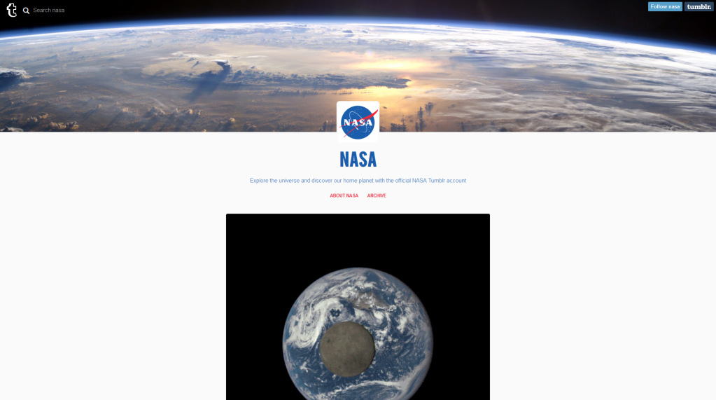 NASA to Share the Universe with Tumblr Users