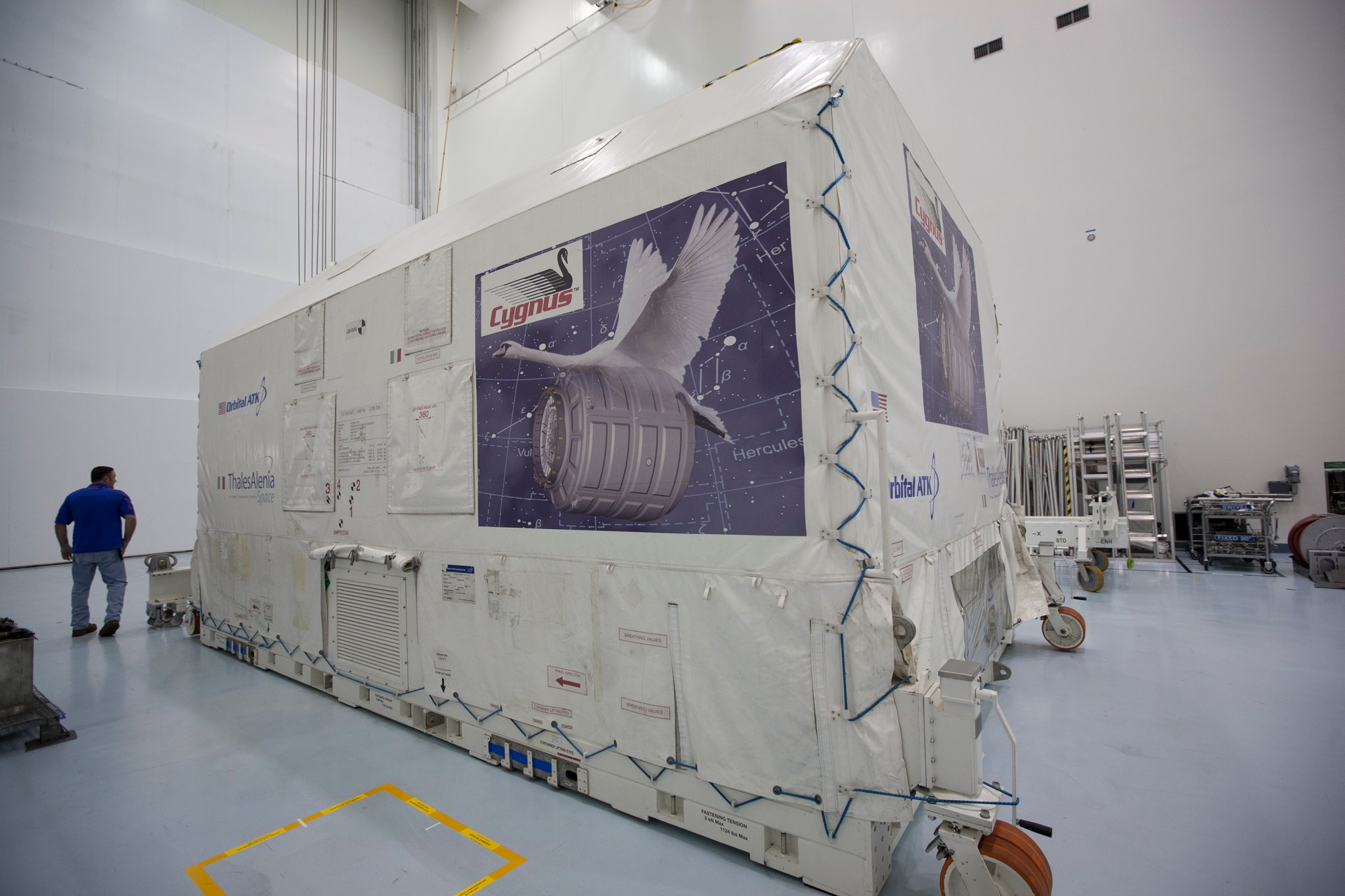 A shipping container in the SSPF