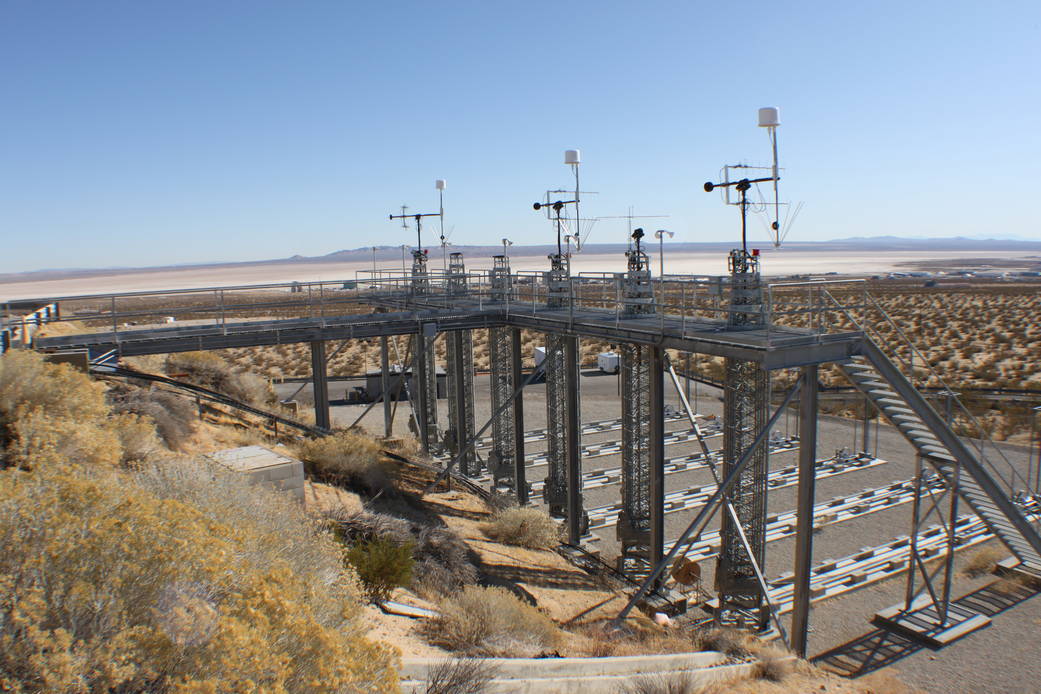 Dryden Communications Antennas located at the Aeronautical Tracking Facility 2 (ATF 2) location