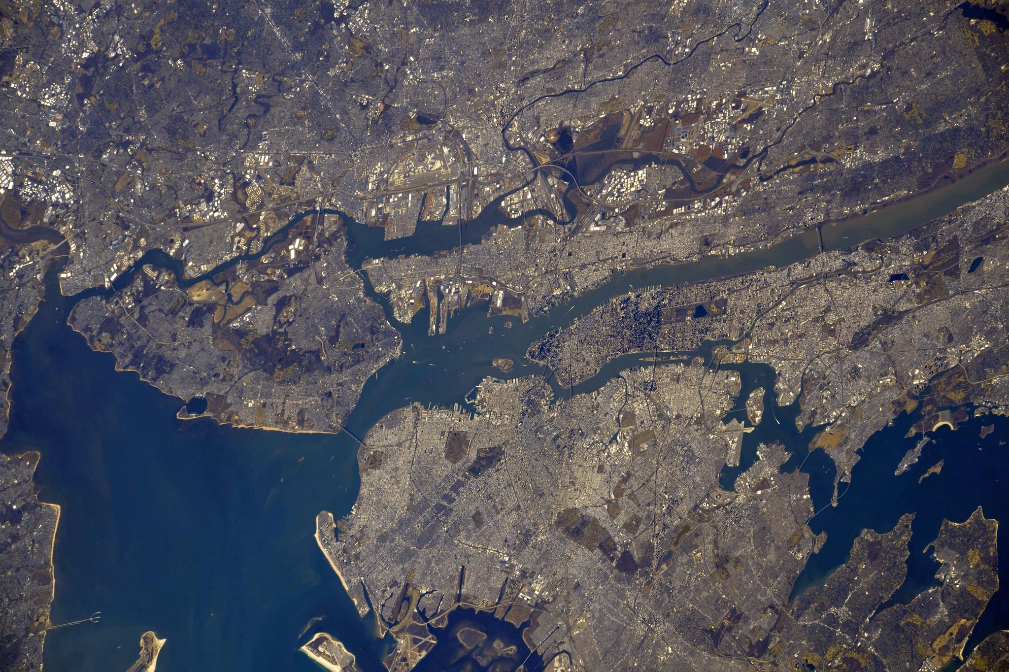 New York City image from the International Space Station