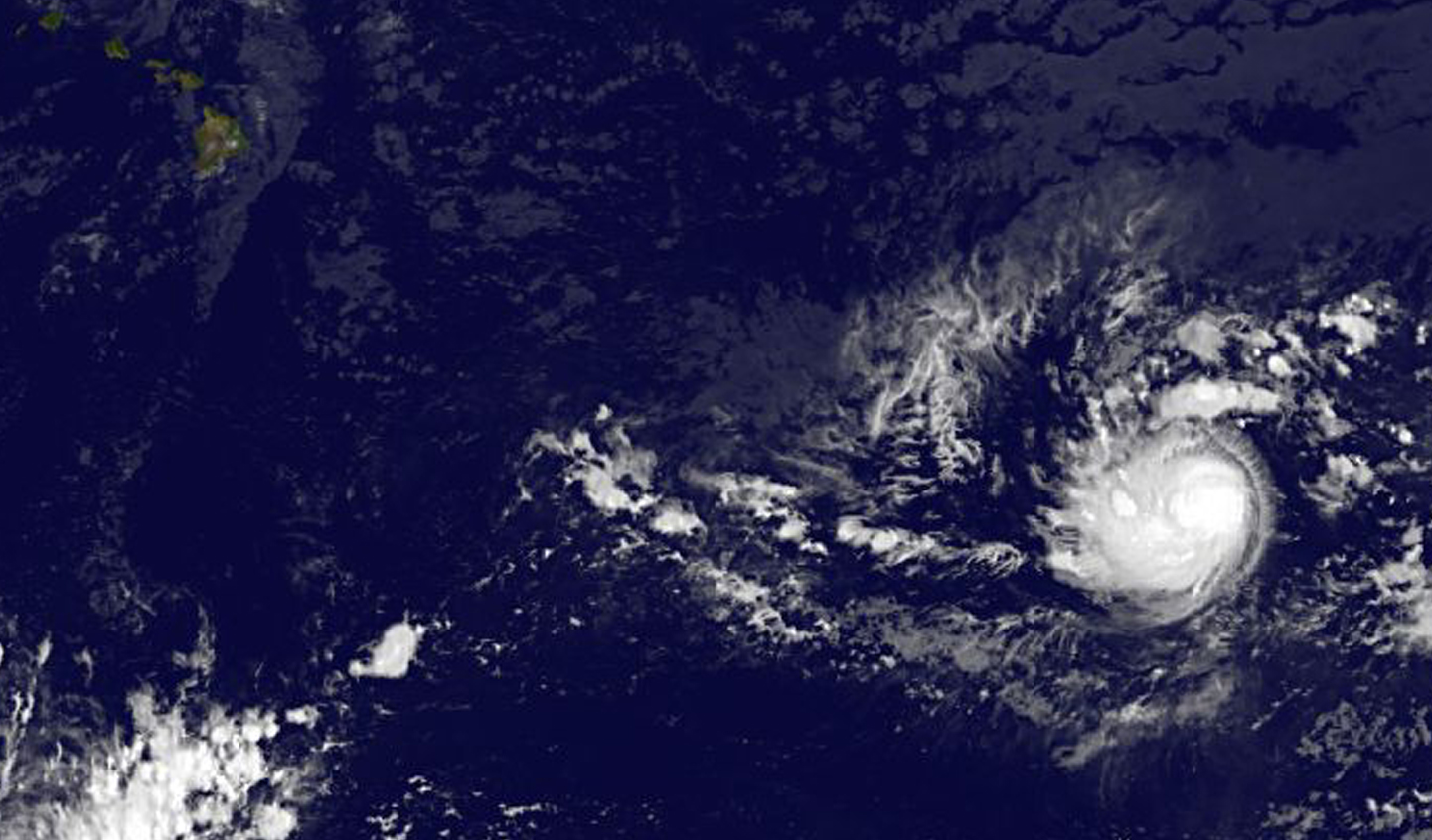 Tropical Storm Hilda on Aug. 7, 2015, at 8 a.m. EDT