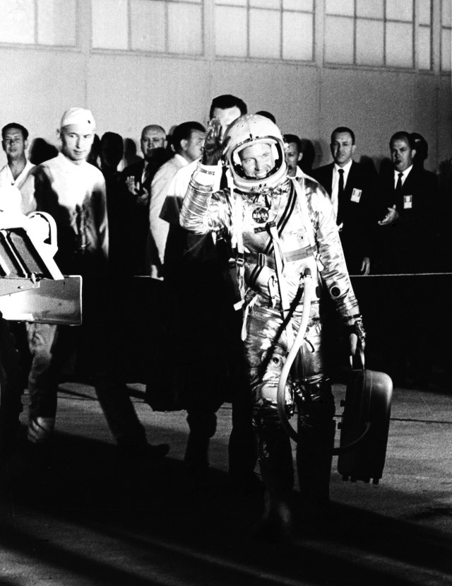 Astronaut Gordon Cooper Heads for Pad 14 for Mercury-Atlas 9