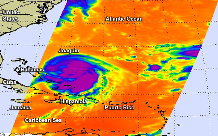 AIRS image of Joaquin