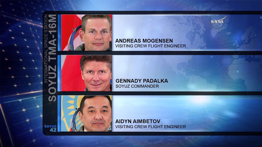 Soyuz TMA-16M Landing Crew Members