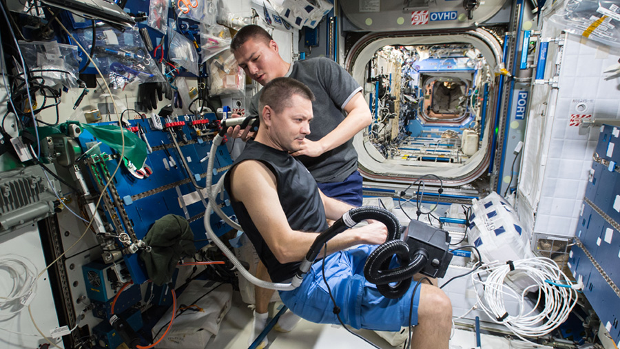Station Crew Members Oleg Kononenko and Kjell Lindgren