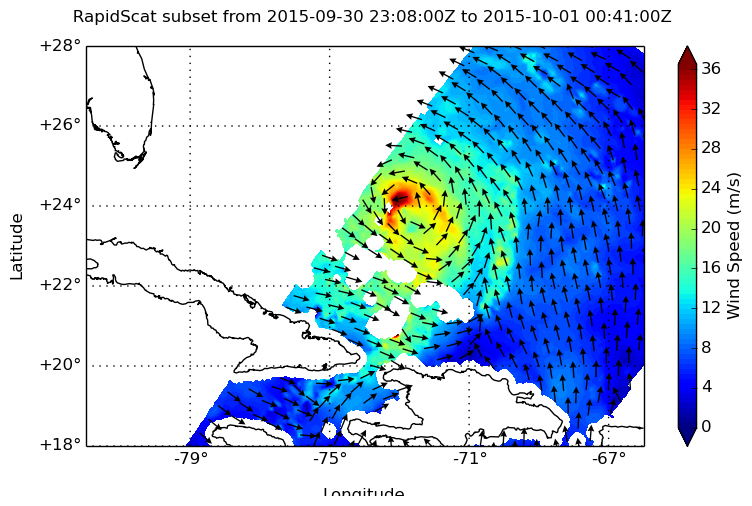 RapidScat image of Joaquin