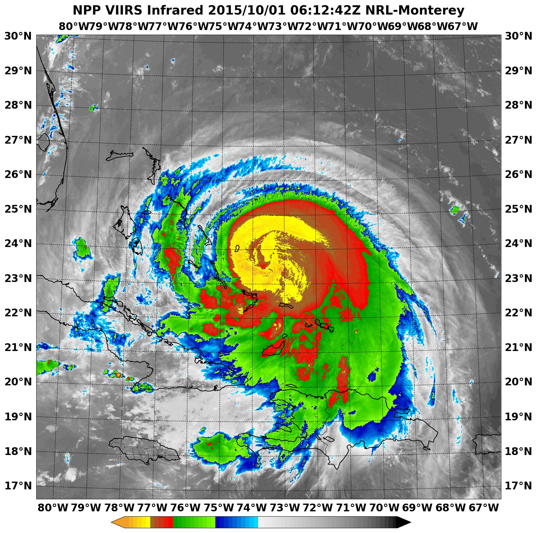 NPP image of Joaquin