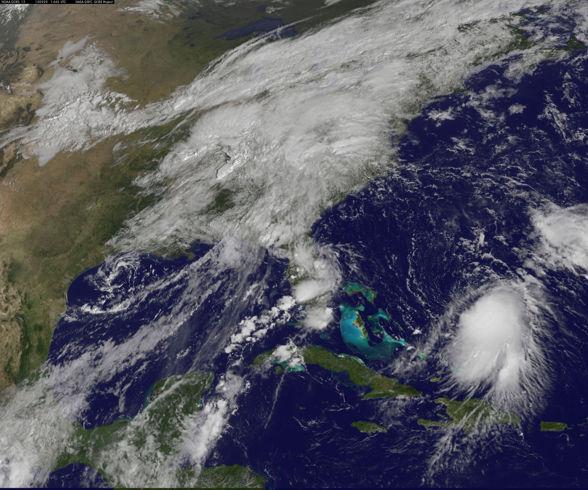 GOES-East image of Joaquin