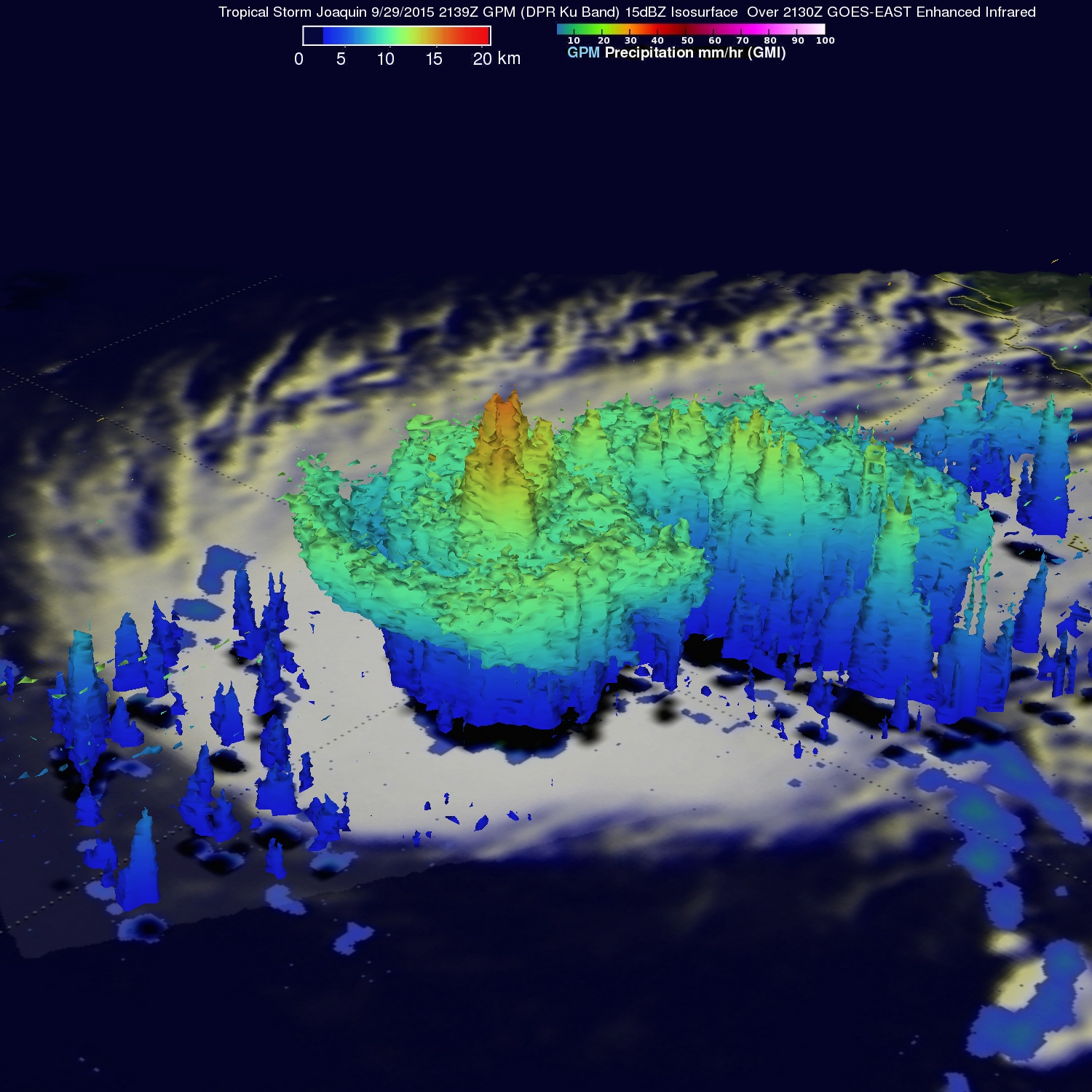 GPM image of Joaquin