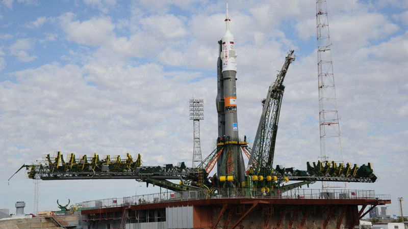 Soyuz Rocket on Launch Pad