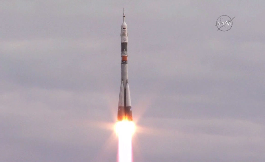 Soyuz Rocket Launches on Time