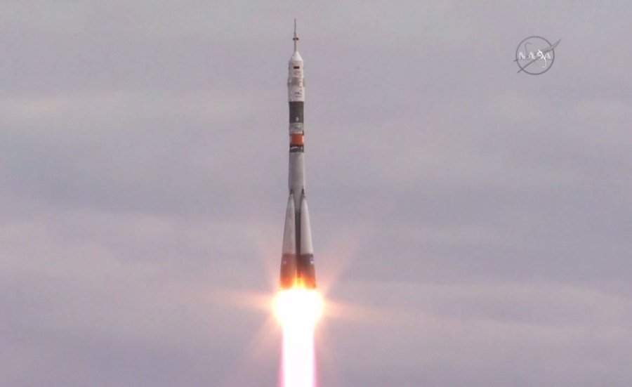 Soyuz Rocket Launches on Time