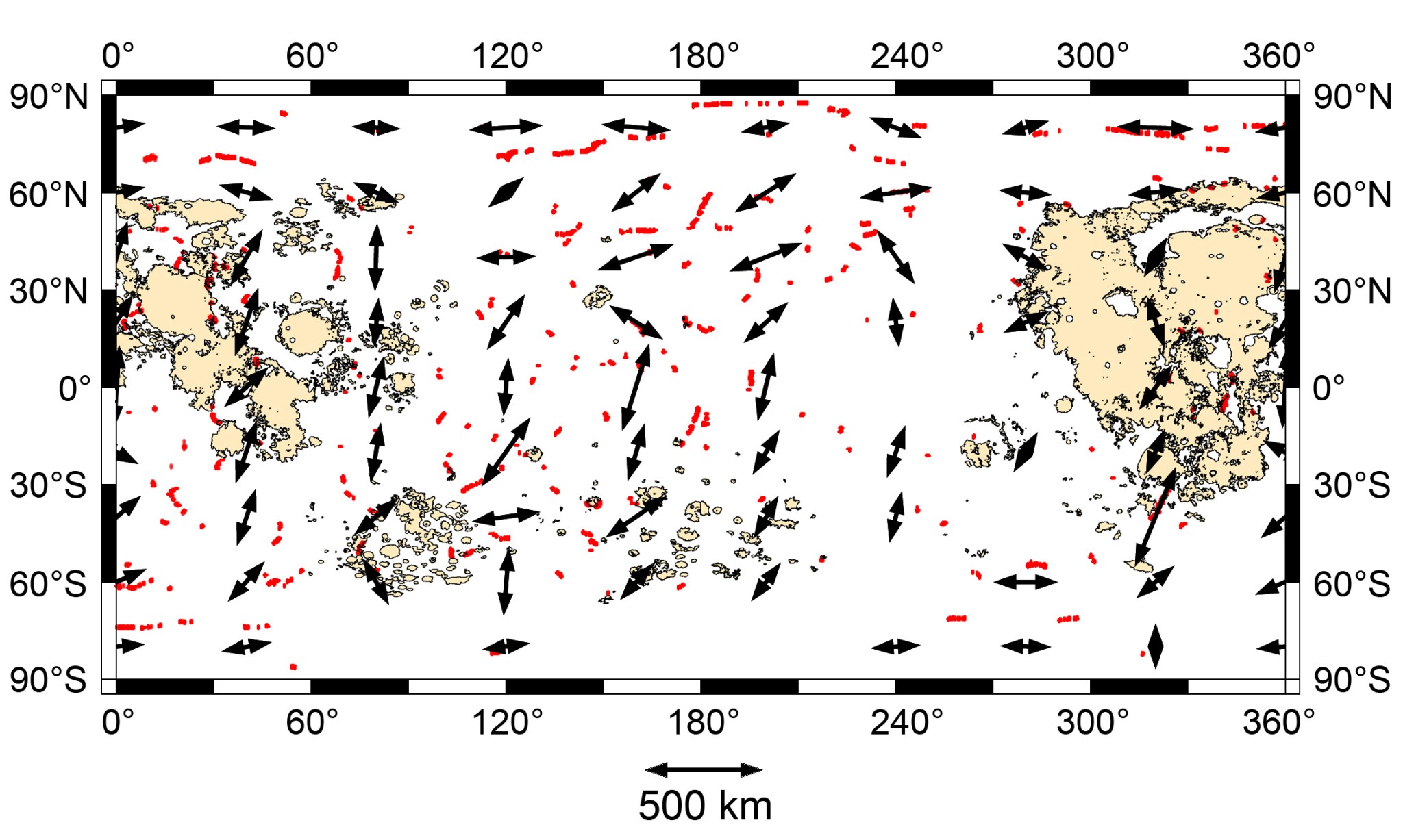 lunar map showing movement over large areas