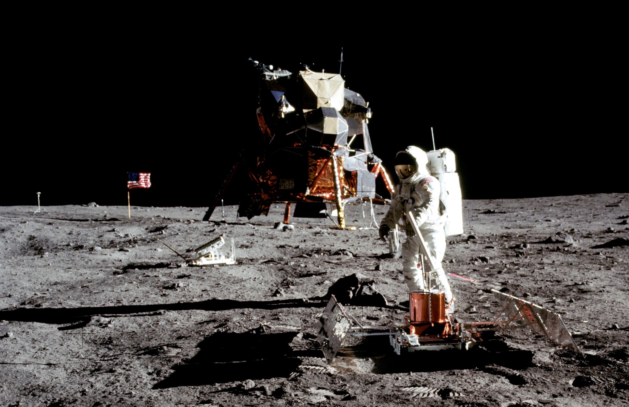 Apollo 11 on the moon