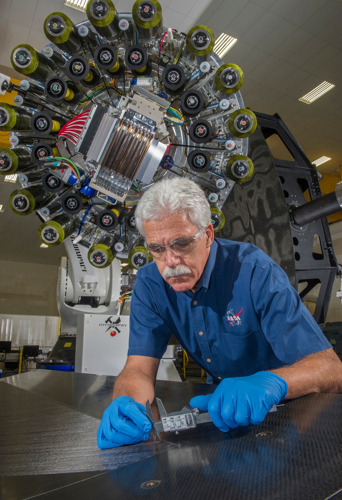 Larry Pelham, a materials engineer in Marshall's Composites Technology Center