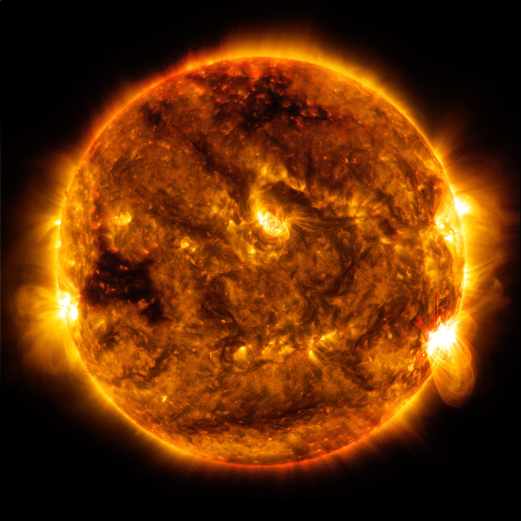 SDO image of flare from Oct. 1, 2015
