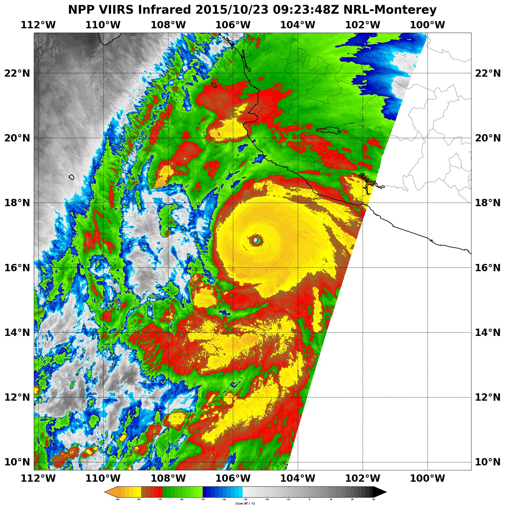 Suomi NPP image of Patricia