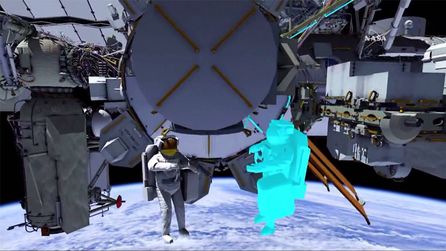 Computer Rendering of Spacewalk