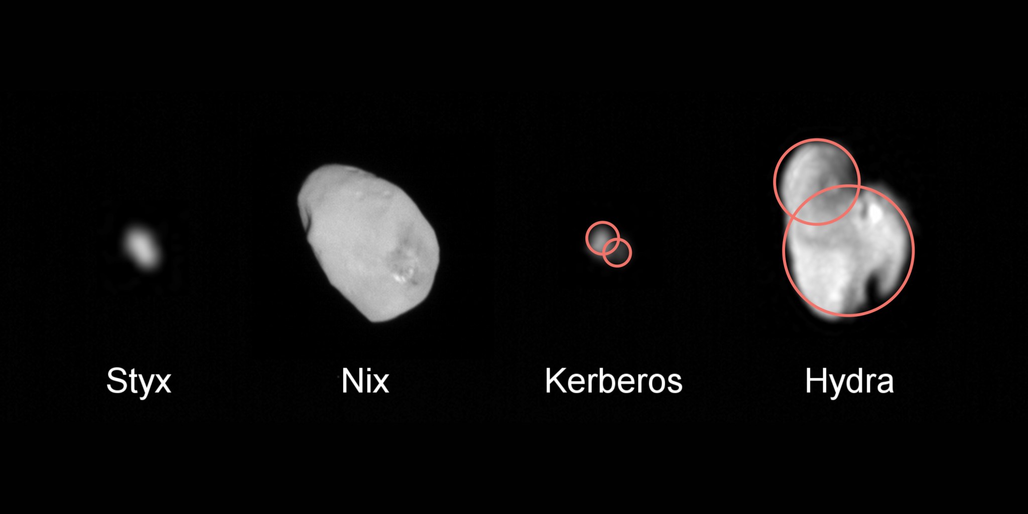 New Horizons data indicates that at least two (and possibly all four) of Pluto’s small moons may be the result of mergers betwee
