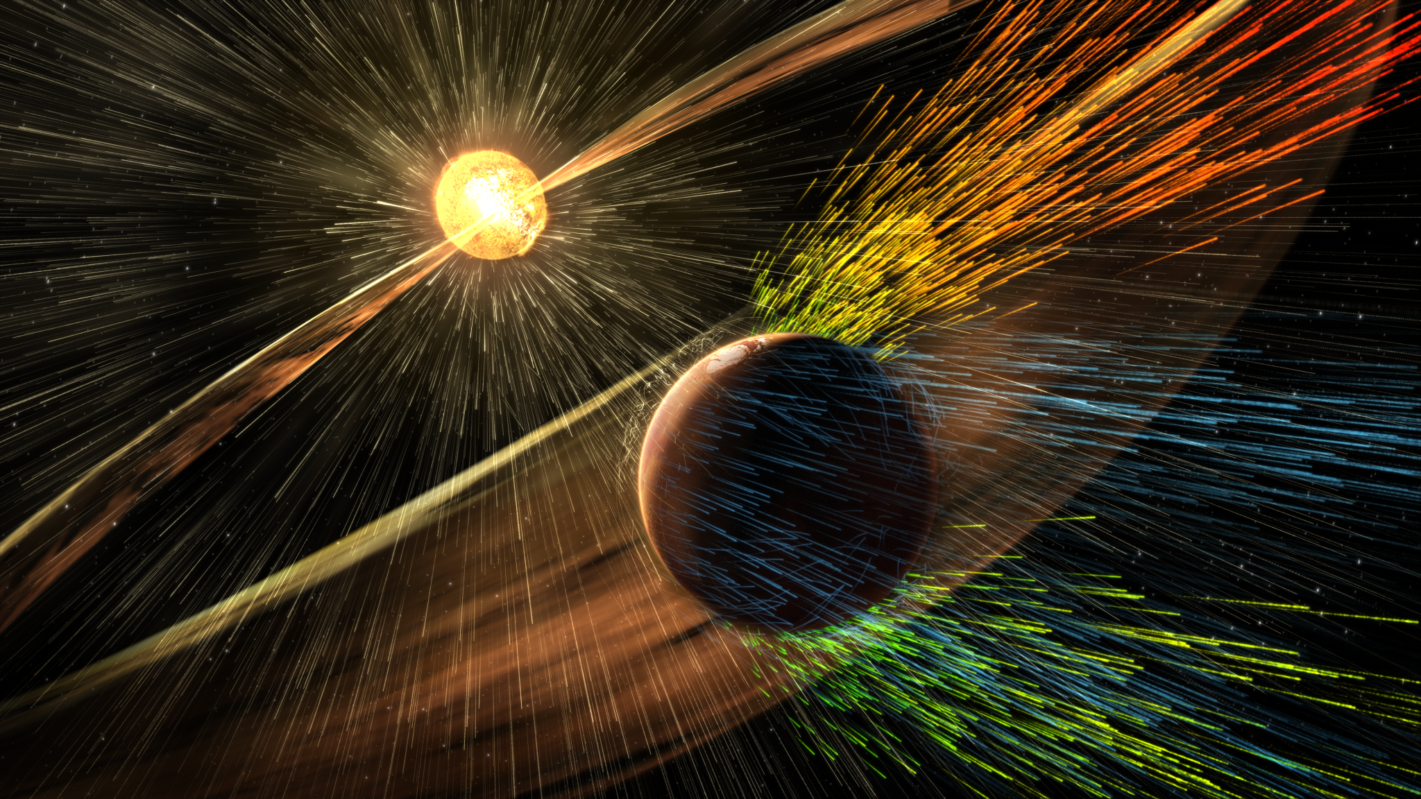 NASA Mission Reveals Speed of Solar Wind Stripping Martian Atmosphere - NASA