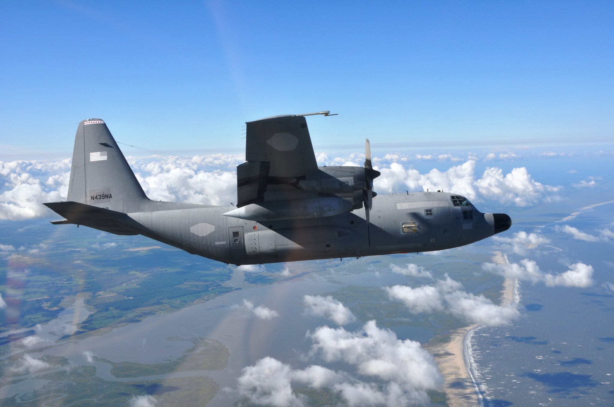 NASA’s C-130H Hercules airborne laboratory begins research flights over the North Atlantic Nov. 12 from St. John’s, Newfoundland