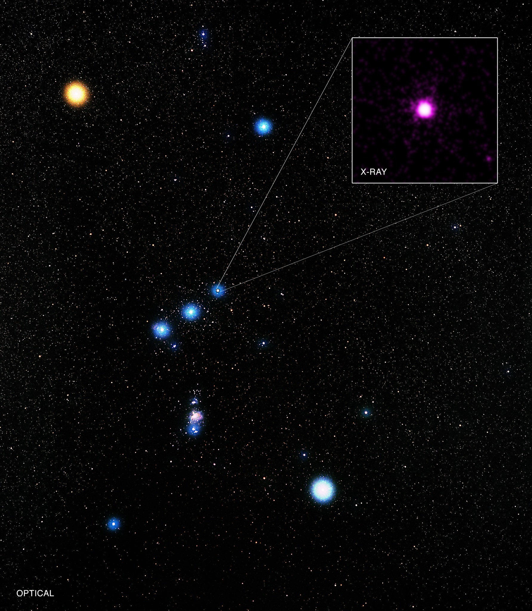 The westernmost star in Orion’s belt is known officially as Delta Orionis.