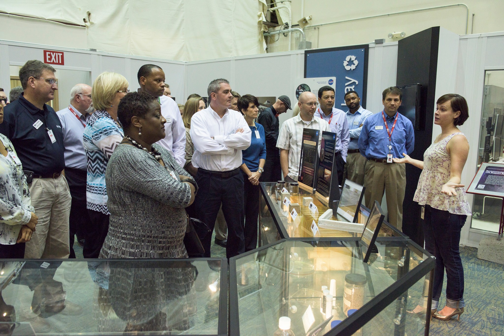 NASA Marshall Space Flight Center engineer Mallory Johnston, right.