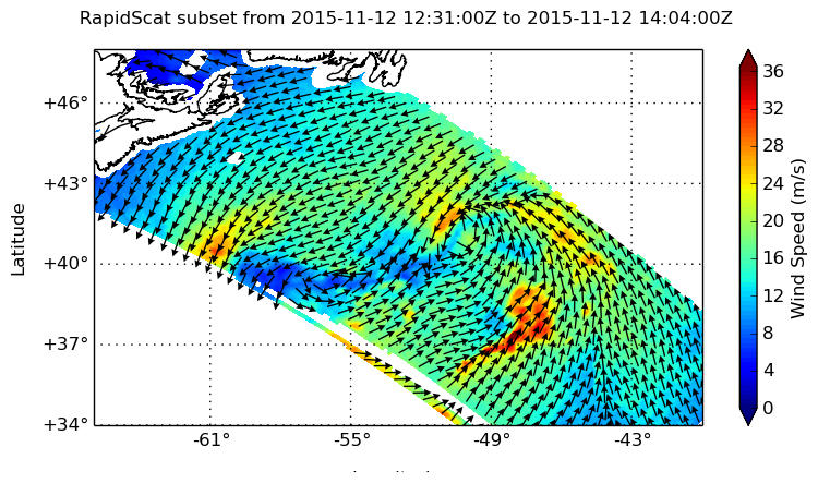 RapidScat image of Kate