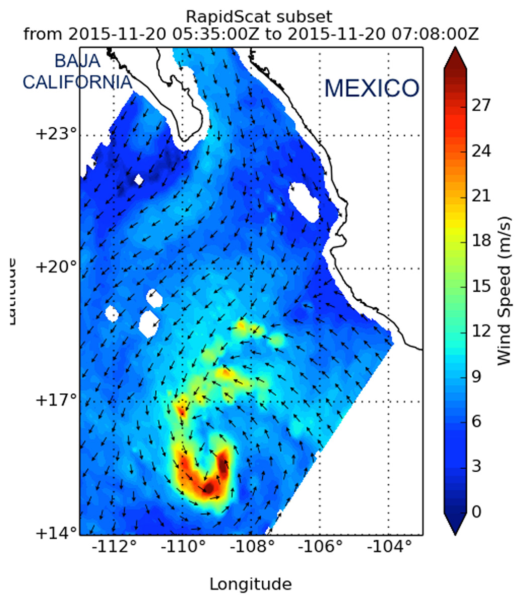 RapidScat image of Rick