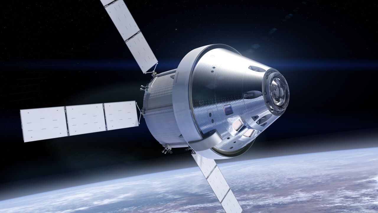 Orion Spacecraft in Orbit