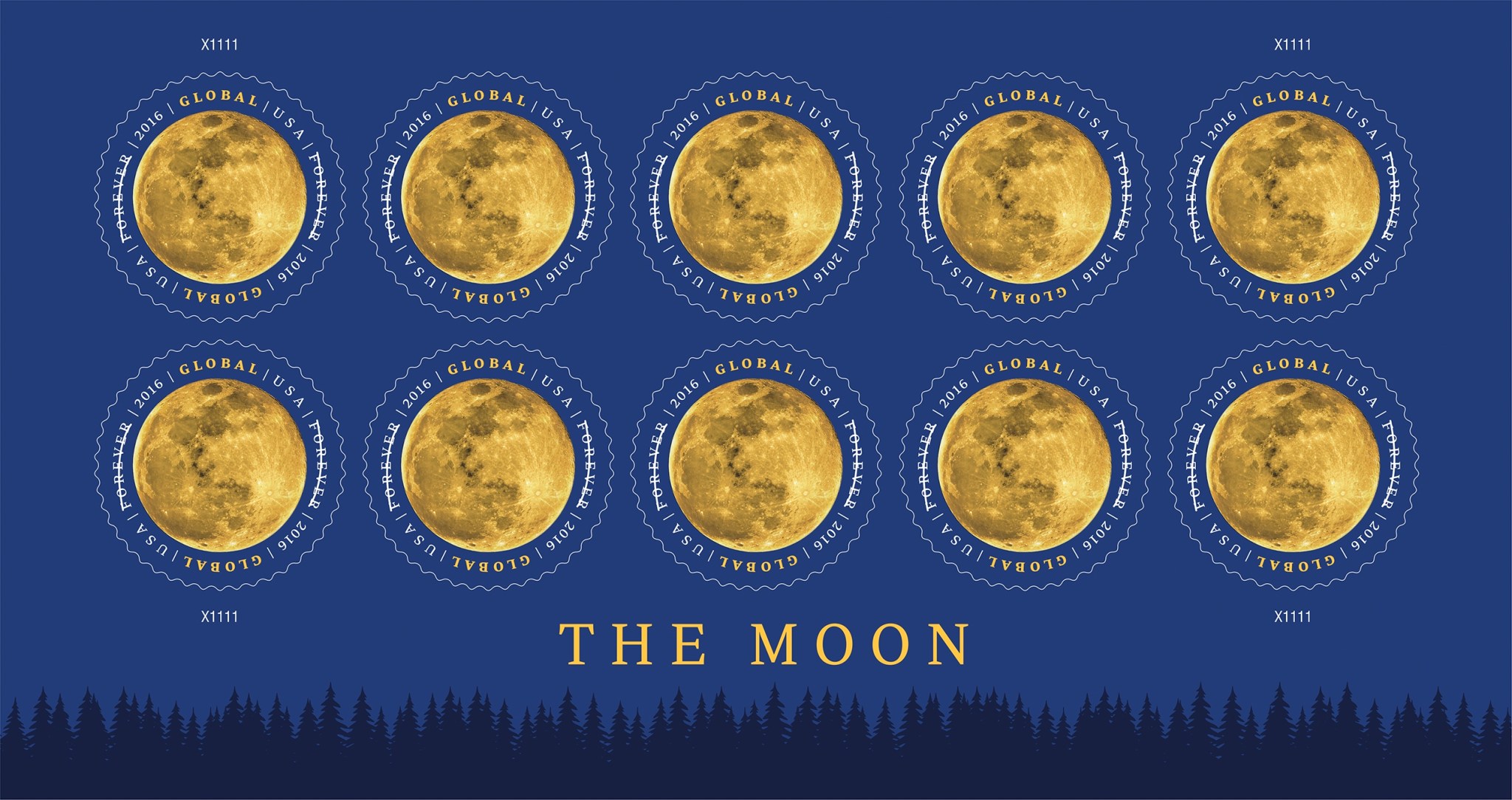 USPS Moon Stamps