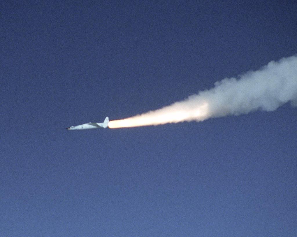 X-43A hypersonic research aircraft and its modified Pegasus booster rocket accelerate after launch