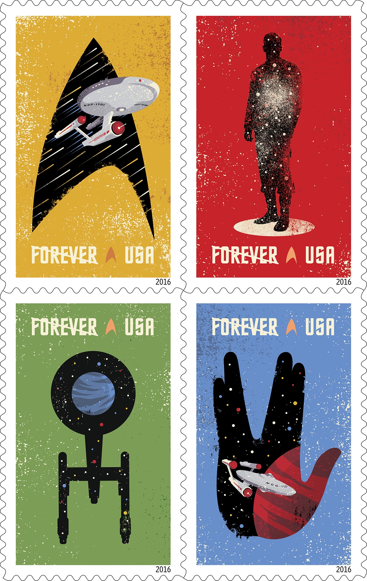 USPS Startrek Stamps