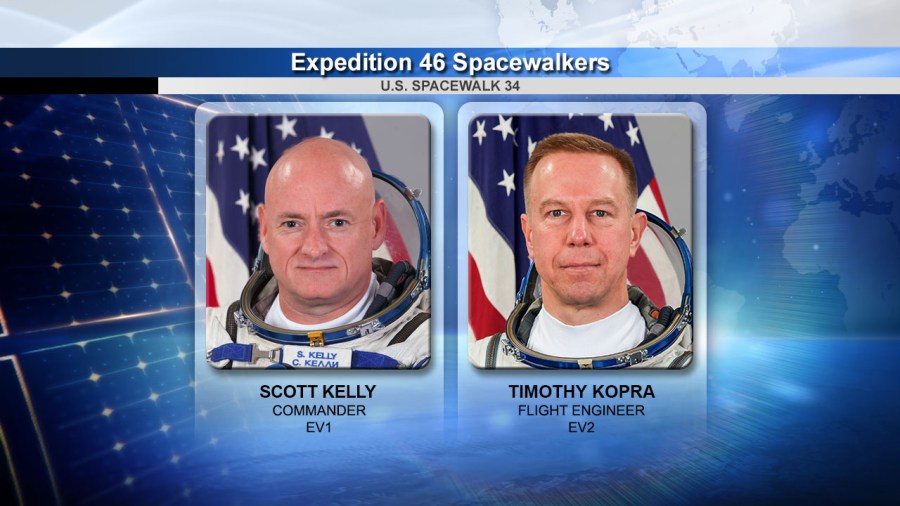 Scott Kelly and Tim Kopra