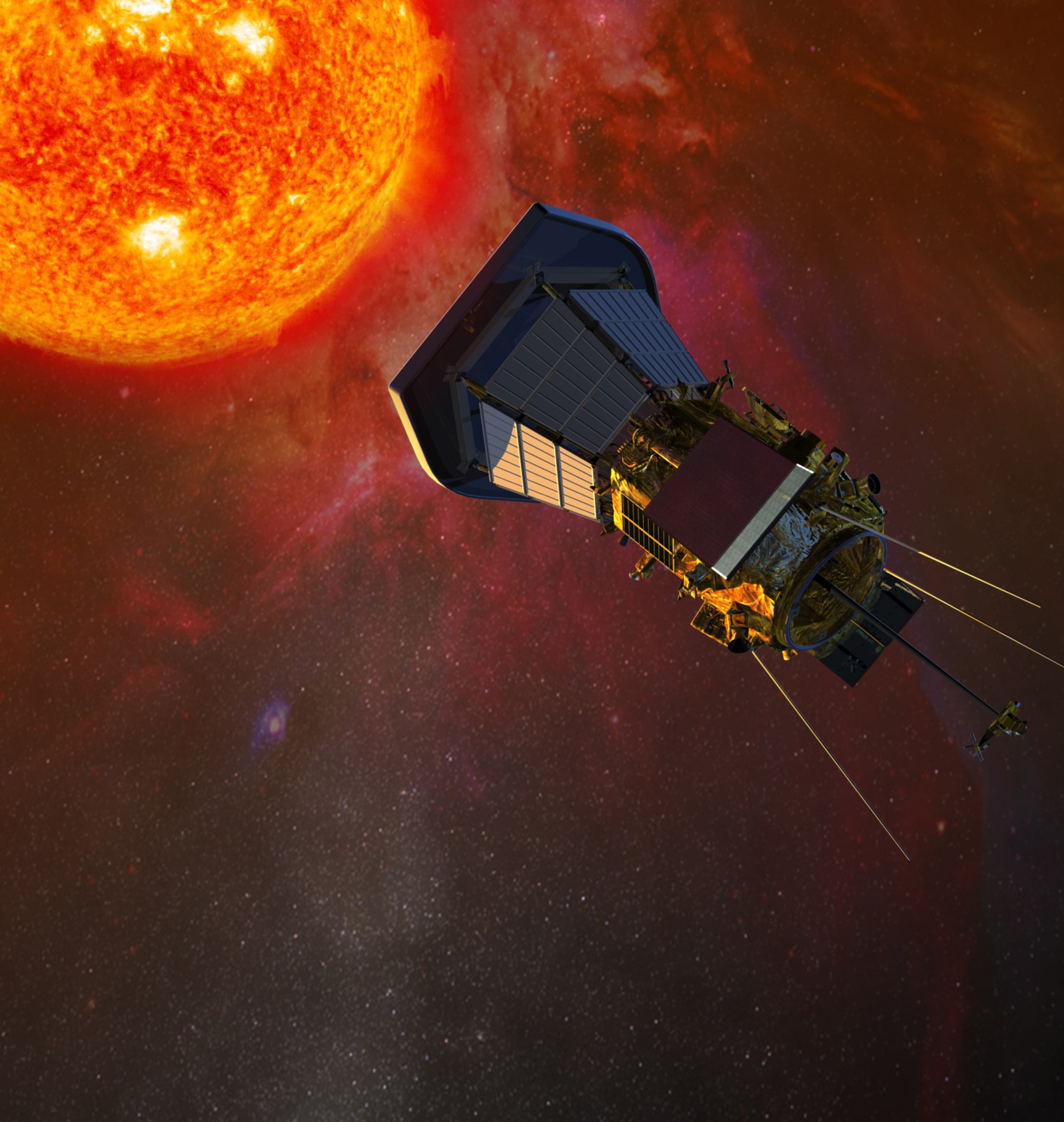 An artist’s rendering of Solar Probe Plus