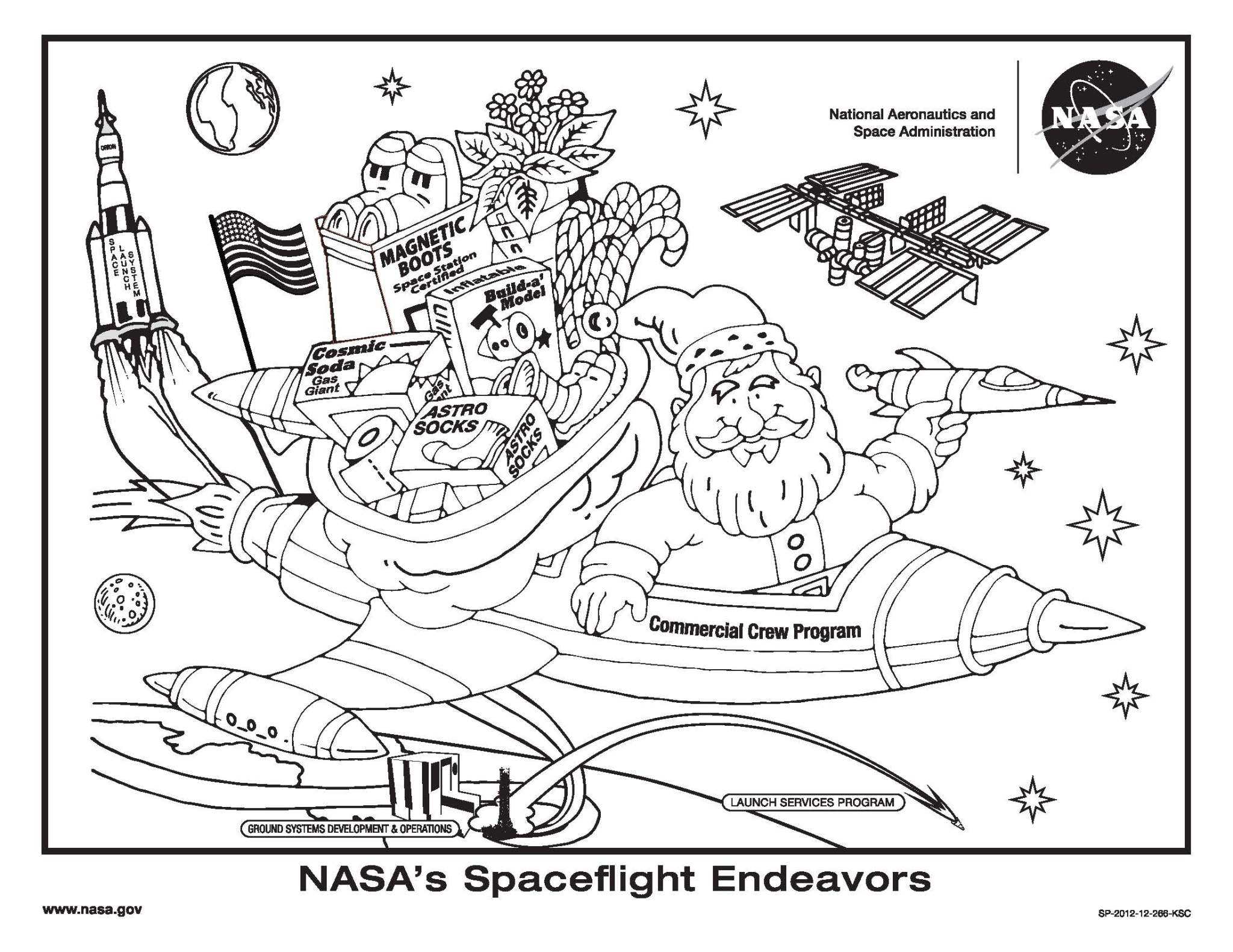 Color your own holiday poster 