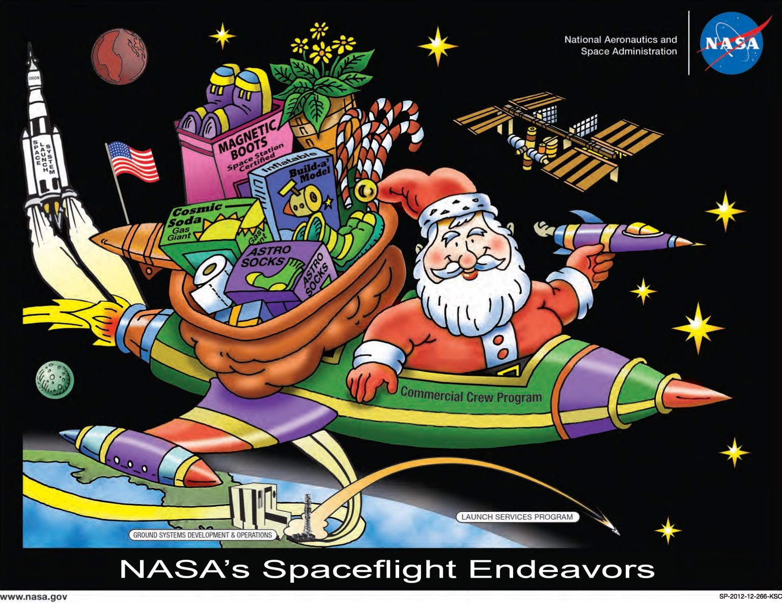 Kennedy Space Center's holiday poster