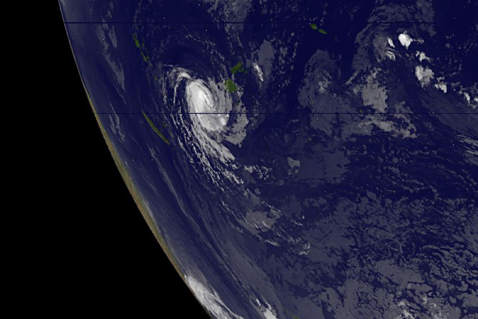 GOES-West image of Ula