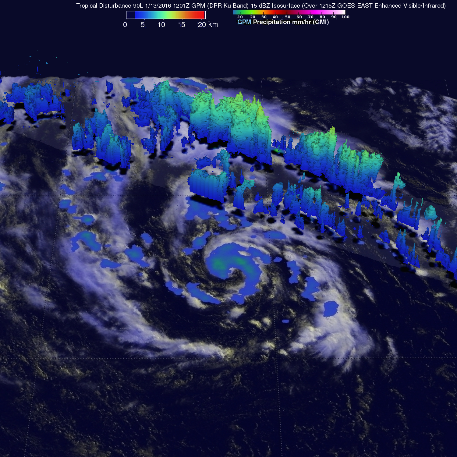GPM image of 90L