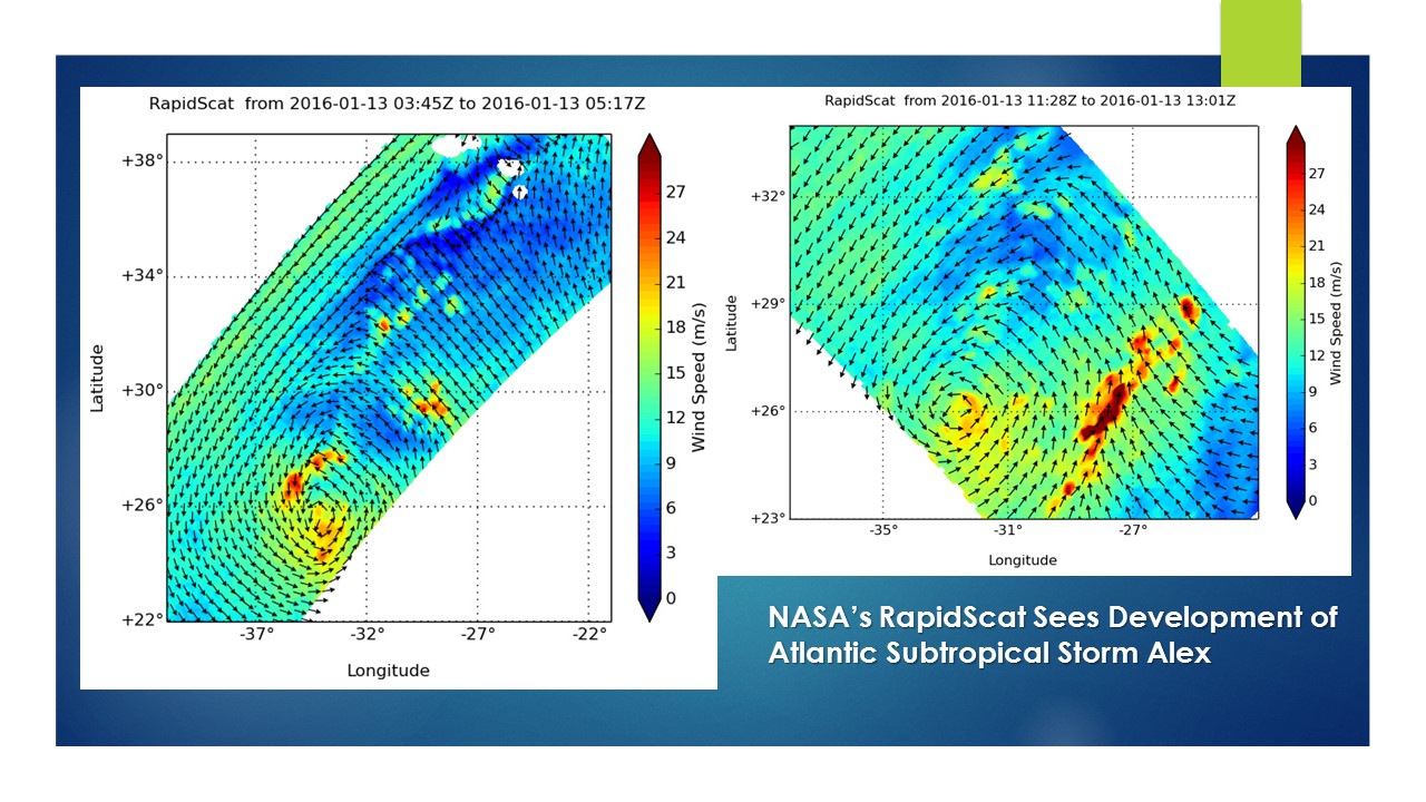 RapidScat images of Alex