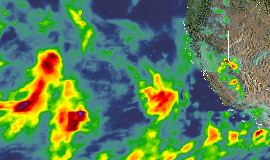 IMERG rainfall totals for California