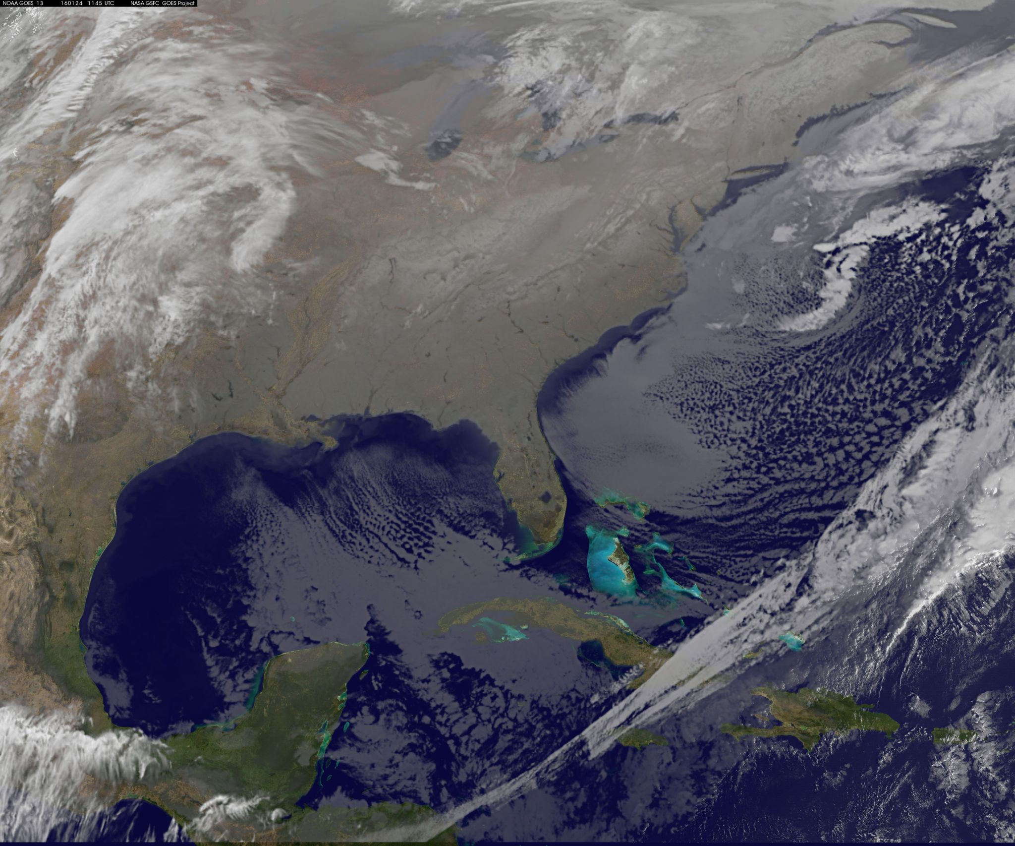 GOES-East image of Blizzard 2016 aftermath