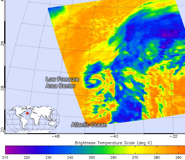 AIRS image of System 90L